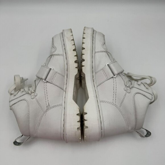 Dr. Martens Zuma II Optical White Leather Ankle Boots Womens Size 9 Lace-Up - Picture 6 of 13